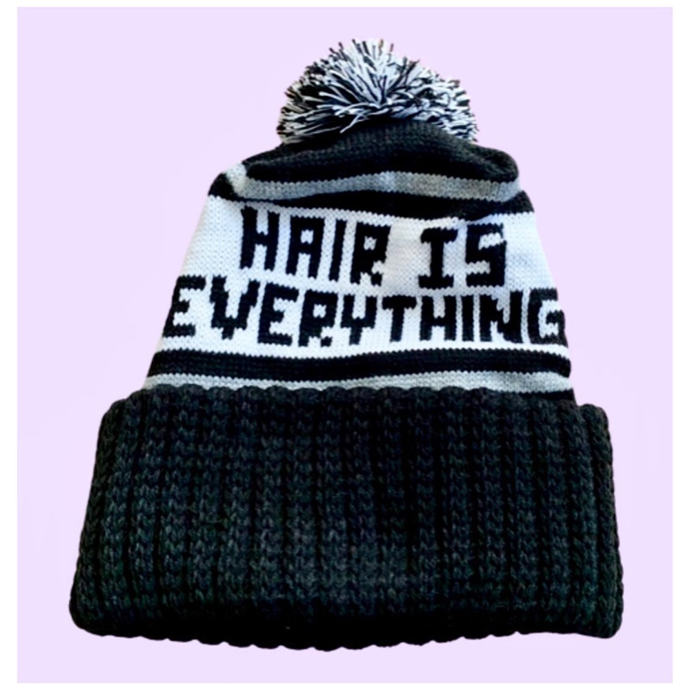 Hair is everything knit hat